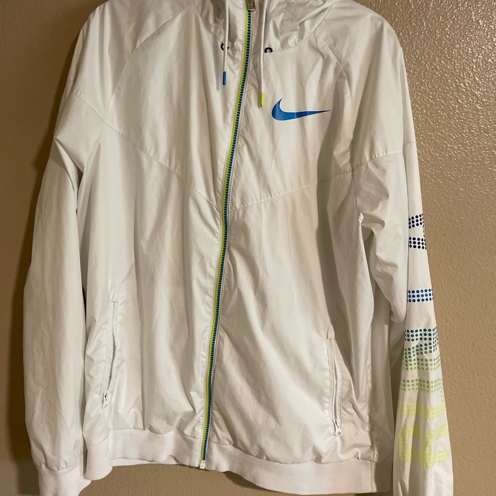 Nike White Jacket with Black Accents